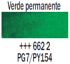 Venta pintura online: Acuarela Verde Perm. nº662 Serie 2